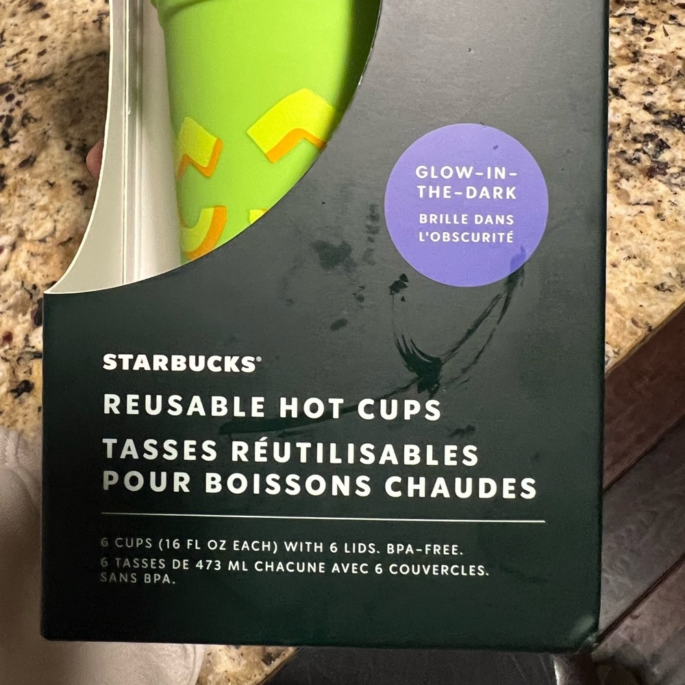 LIMITED EDITION Starbucks Glow-in-the-Dark Reusable Hot Cups